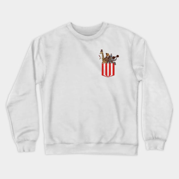 The incredible pocket circus Crewneck Sweatshirt by Sachpica